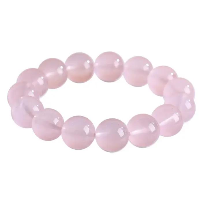 Bracelet à quartz rose gelée 7A – Attirer l'amour et la romance