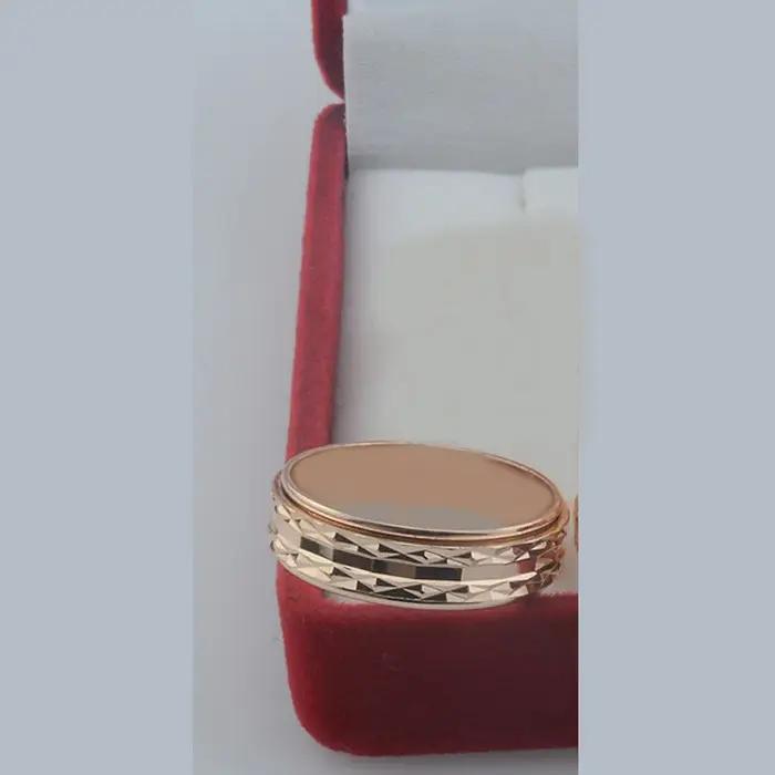 Bagues rondes rotatives plaquées or rose personnalisables pour femmes avec diverses couleurs de pierres principales pour occasions spéciales
