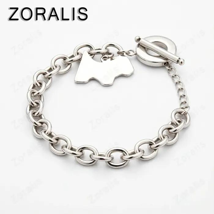 Bracelets avec pendentif chien en or 18 carats pour femmes et hommes