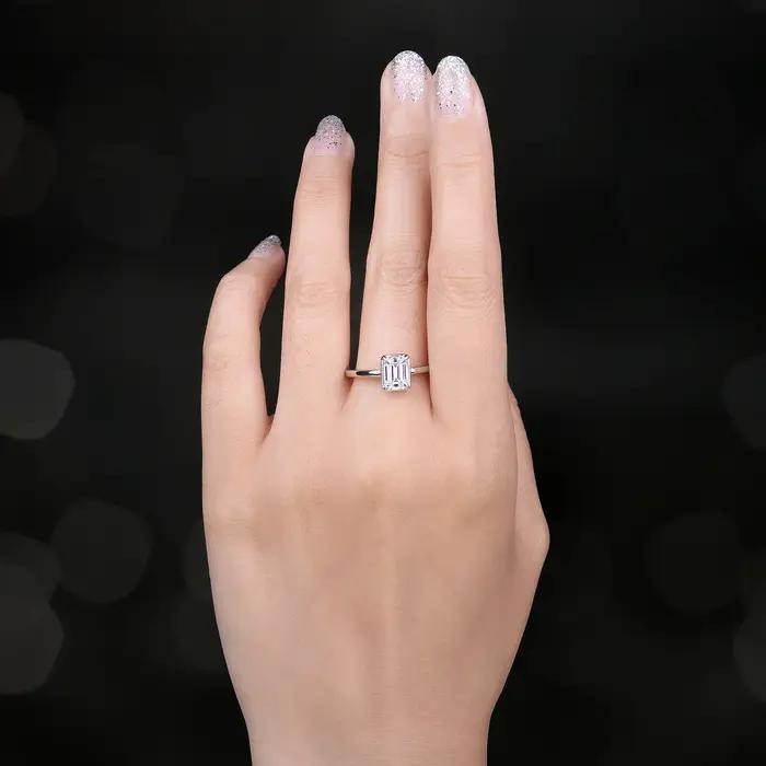 Bague de mariage en argent Sterling 925