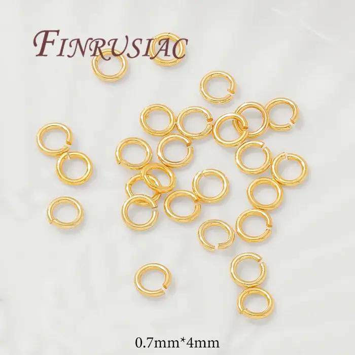Anneaux ouverts plaqués or 18 carats pour la création de bijoux DIY bracelets accessoires anneaux de saut et connecteurs pour occasions spéciales