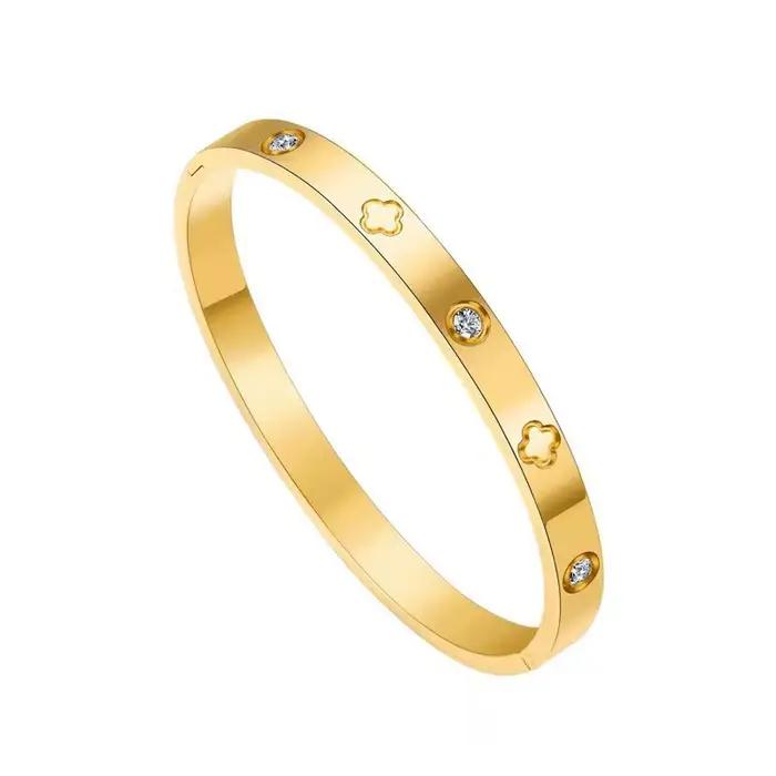 3PCS Bracelets classiques exquis incrustés en diamant adaptés aux femmes pour porter des bijoux à la