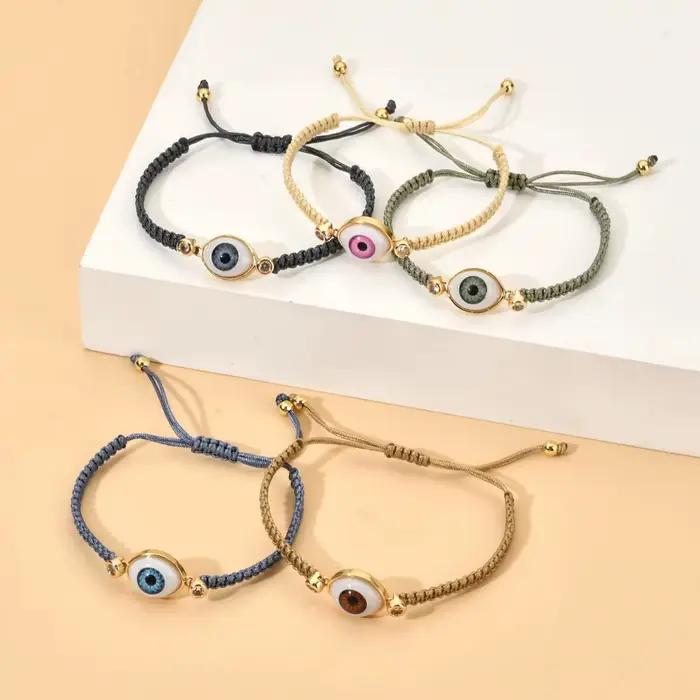 Bracelet œil maléfique bohème pour femme, bijoux en ULtressée, bijoux turcs, nouveau