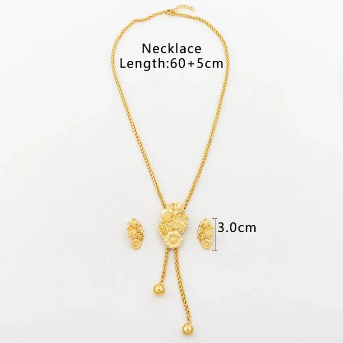 Ensemble de bijoux plaqués or pour femme