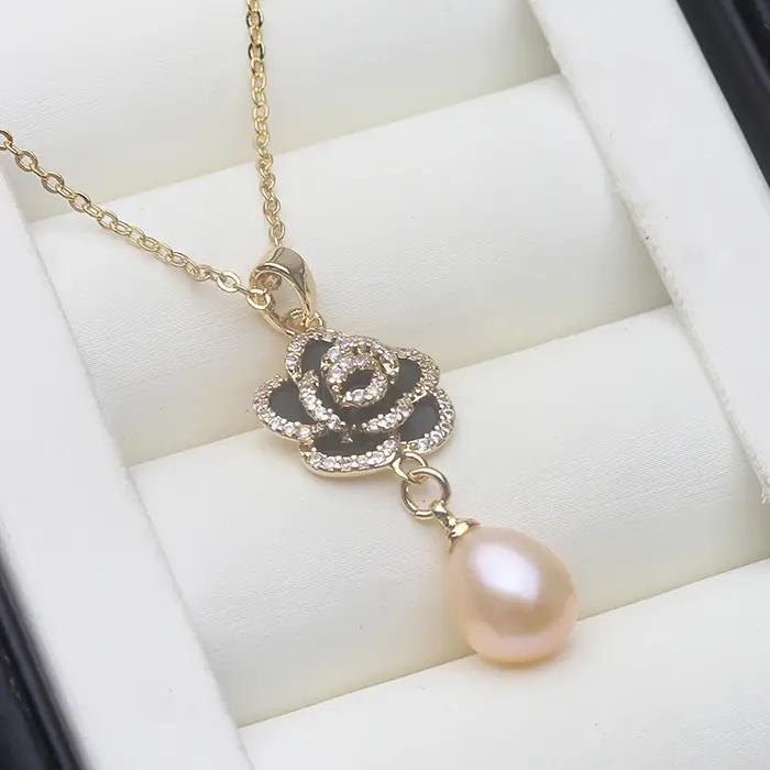 Colliers de perles d'eau douce originales pour femmes