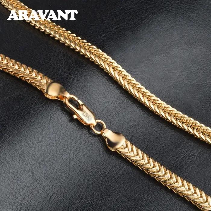 Chaînes de colliers en argent 925 et or 18 carats pour hommes et femmes, accessoires de bijouterie t
