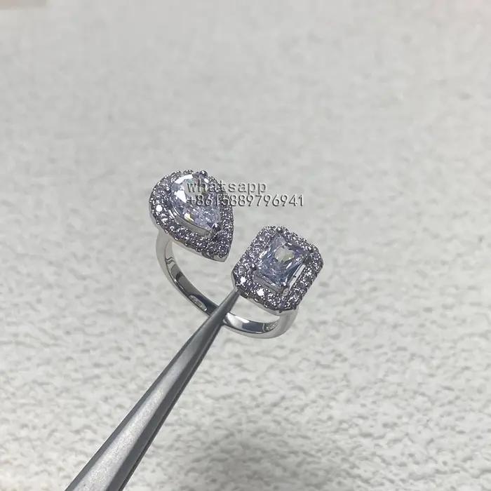 Bague élégante en argent 925 - Cadeau de mariage de haute qualité pour femme - Accessoire brillant à faire soi-même