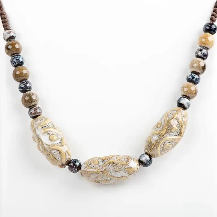 Collier en céramique pour femmes, bijoux féminins, colliers et pendentifs en porcelaine, vente en gr