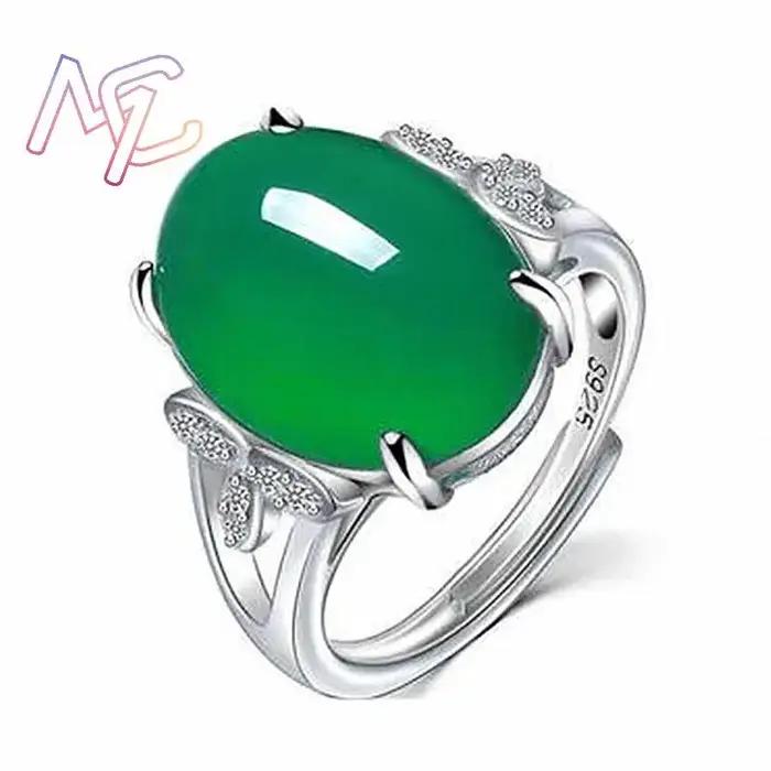 Anneaux de Jade naturel Talismans porte-bonheur