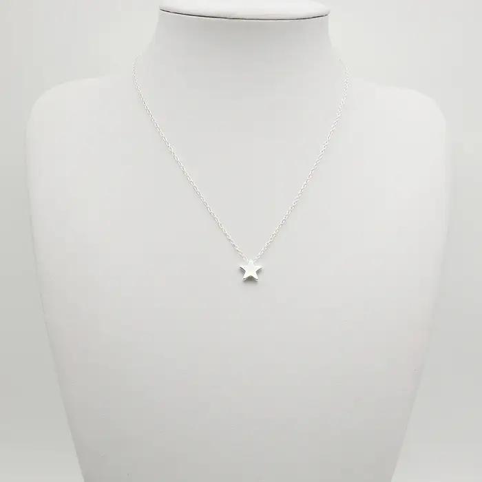 JOStar-Collier ras du cou en or et argent pour femme