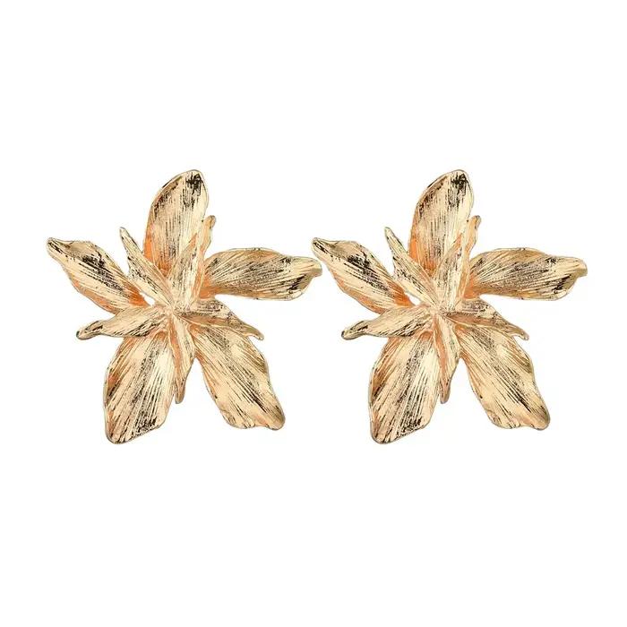 Boucles d'oreilles pendantes en métal pour femmes