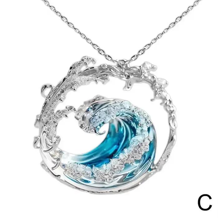 Ocean's Oath – ensemble de bijoux décoratifs avec collier et boucles d'oreilles pour femmes, cadeau