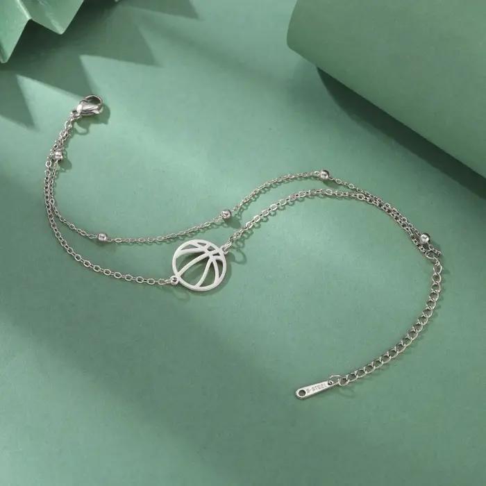 Bracelet en acier inoxydable JOBracelets pour femmes, design sportif et élégant, cadeau pour occasions spéciales