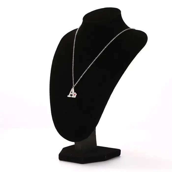 Cazador – collier avec lettres de l'alphabet en cristal