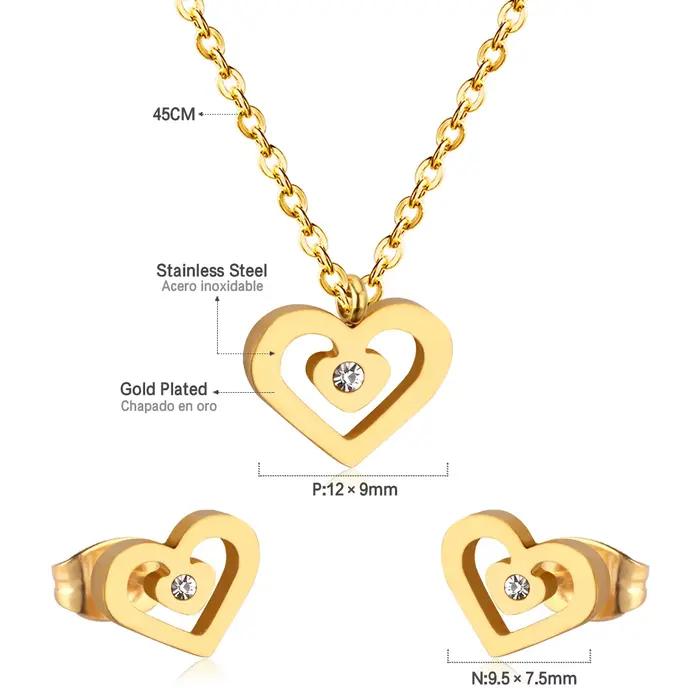 LUXUKISSKIDS – ensemble de bijoux pour filles, couleur rose/bleu, Six pétales de fleurs, collier gou