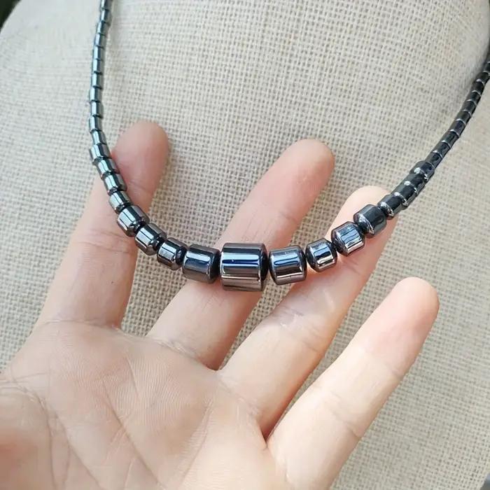 Collier Terahertz Naturel Bohême Polyvalent Pour Toutes Les Occasions Unisex Elégant Harmonie Avec La Nature
