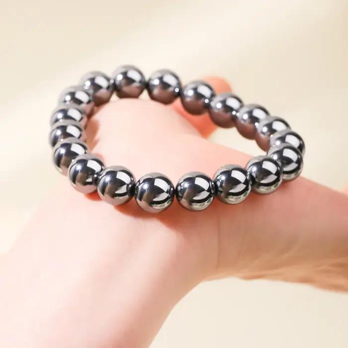 Bracelet obsidienne noire naturelle pour bien-être et sérénité bijoux pour femmes et hommes occasions spéciales meditation santé