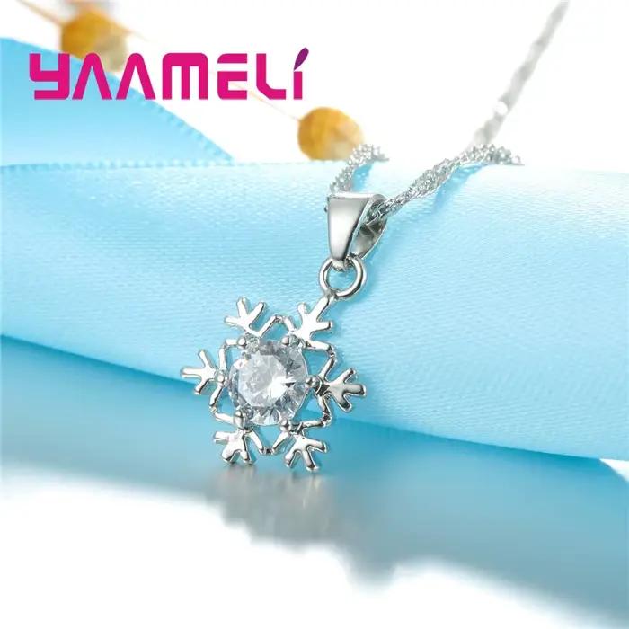 Ensemble de bijoux en argent regardé 925 pour femme