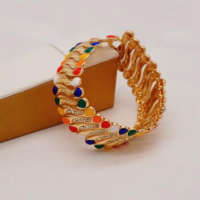 Ensemble de bijoux fins en perles africaines pour femmes, collier, bracelet, boucles d'oreilles, bague, cadeaux de mariage, patients de Dubaï, 2023