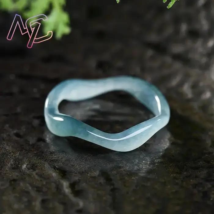 Bague en jadéite naturelle du Myanmar