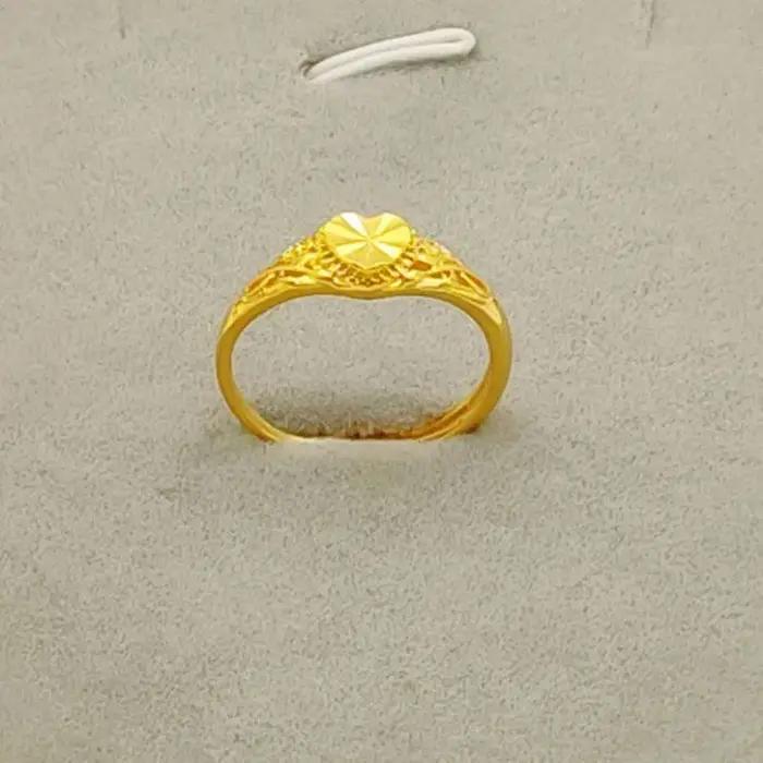 Bague réglable en or pur 18 carats pour homme et femme symbole d'amour éternel style classique pour occasions spéciales