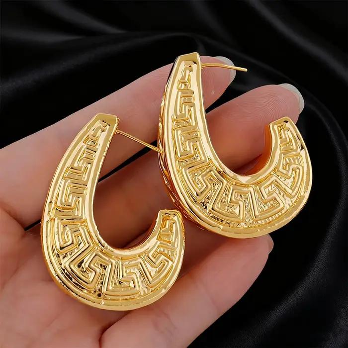 Boucles d'oreilles couleur or pour femmes