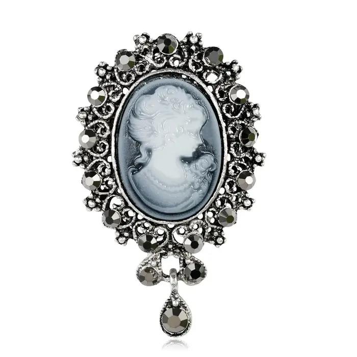 Broche commémorative Vintage élégance reine Victoria