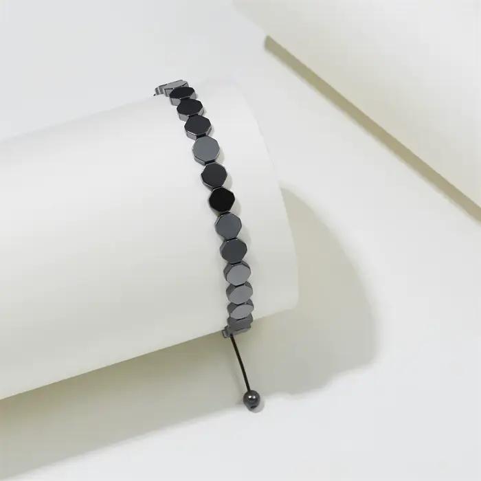 Bracelet Magnétique avec Aimants Thérapeutiques, Pierre Naturelle et Motif de Cœur pour Bien-être Émotionnel et Physique Occasions Spéciales