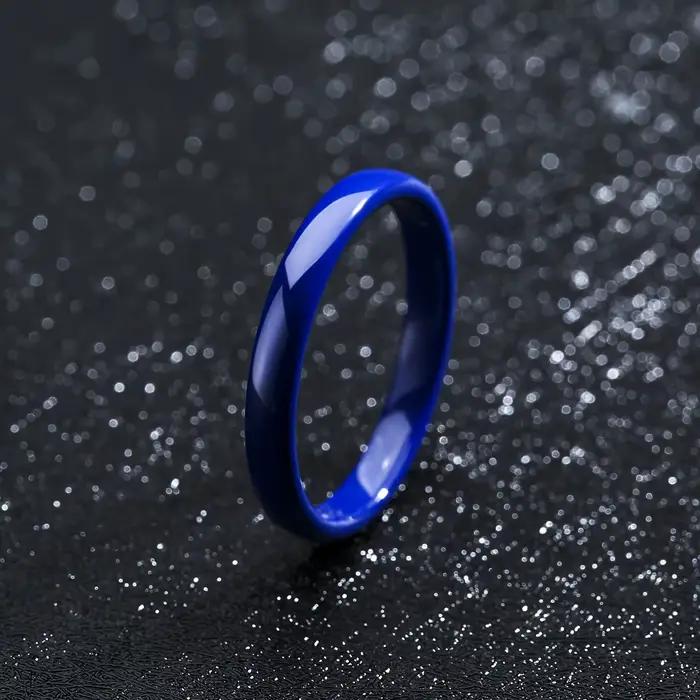 Bague en céramique empilable ultra-fine de 3 mm pour femme, minimaliste, unie, alliance, noir, blanc, rose, vert, bague de promesse, hypoallergénique