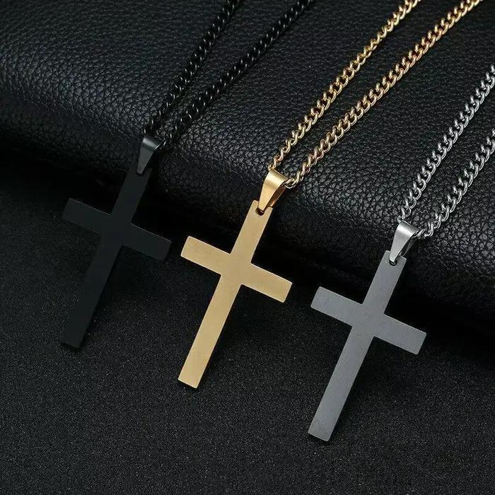 Collier religieux chrétien croix vierge marie jesus uni sexe chaîne de maillons alliage de zinc occasion spéciale femme homme