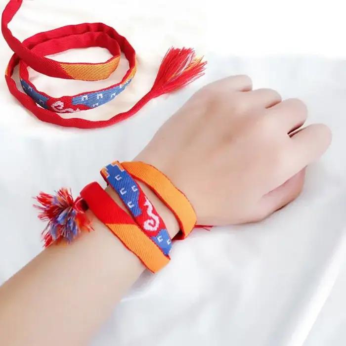 Mode Anime Votre Nom Main Corde Bracelet Amoureux Japonais Bracelets Porte-Bonheur Surprise Cadeaux pour Petit Ami En Gros
