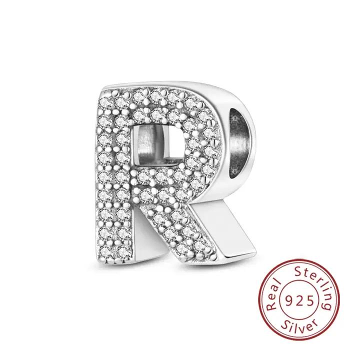 Breloques adaptées au Bracelet Original A-Z Alphabet, perles en argent Sterling 925, 26 lettres, bre
