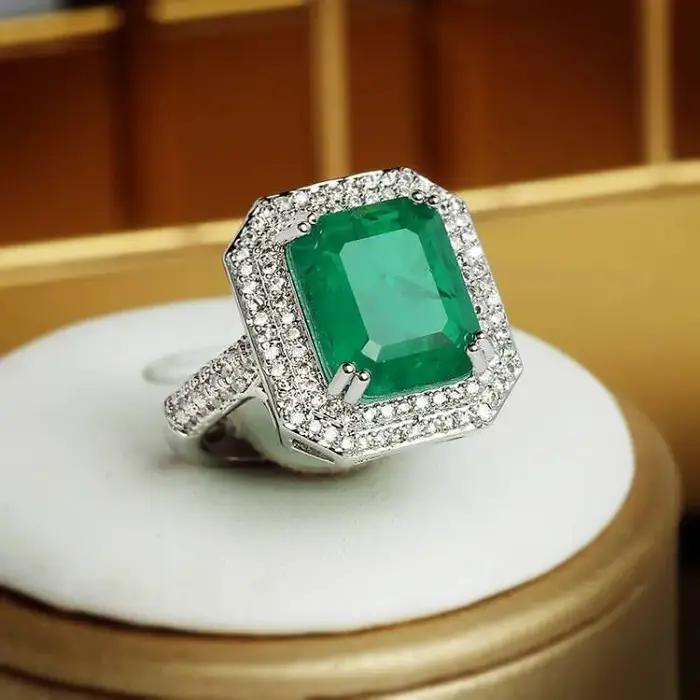 Bague Paraiba en Zircon rose bleu vert pour femmes bijoux de fête haute qualité bague de fiançailles cadeau anniversaire fantaisie occasion spéciale