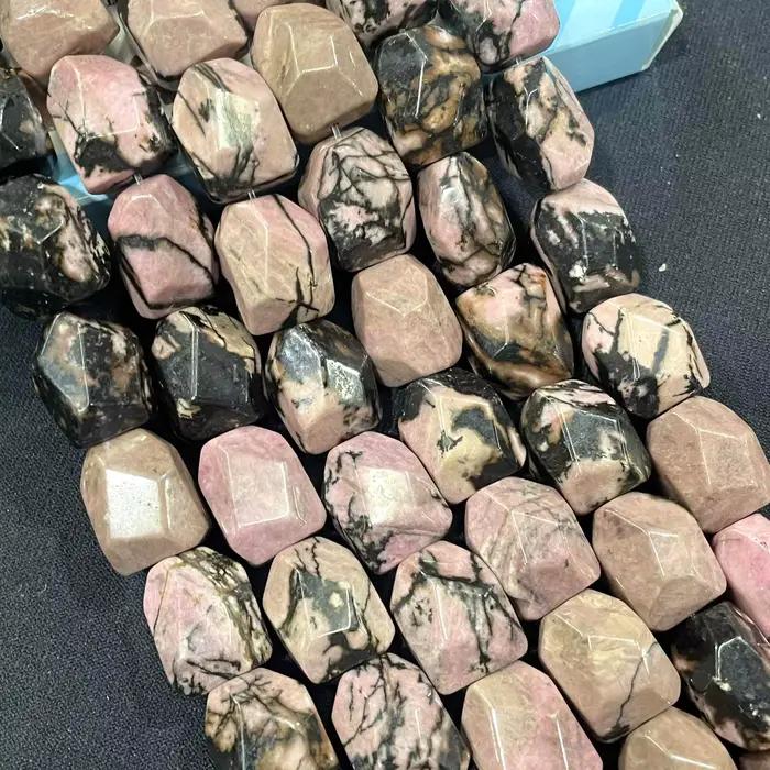 Pierre naturelle à facettes 13x17MM, forme irrégulière, Agates, cristal, perles d'espacement amples