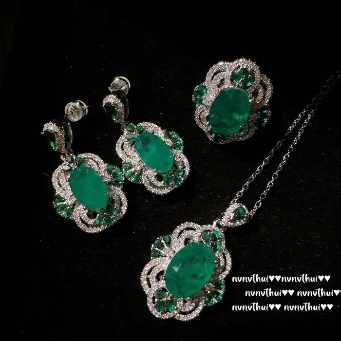 Ensemble de bijoux de mariage en argent 925 pour femme