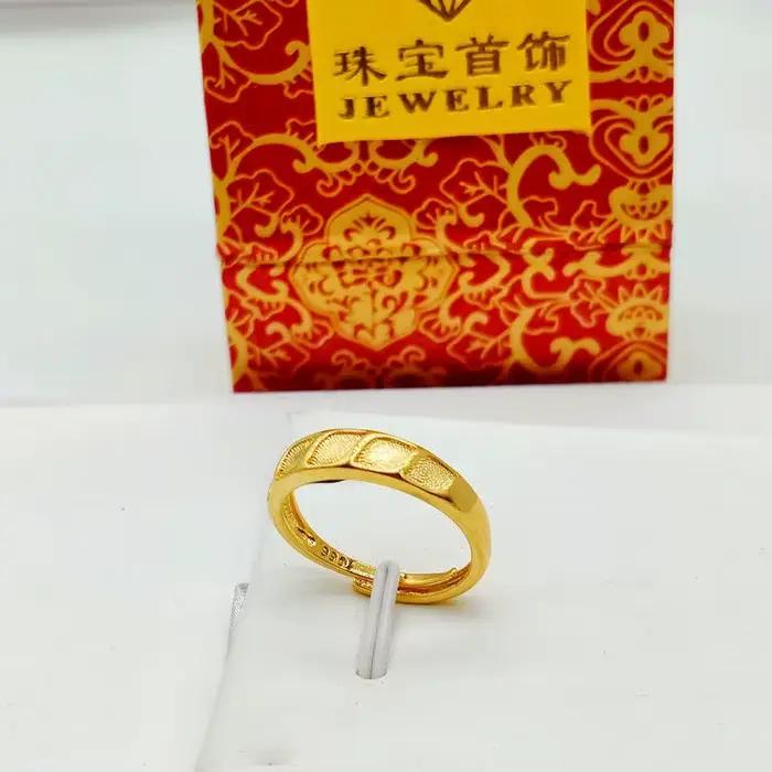 Paire de matiques conviviale rées en or jaune véritable 18 carats plaqué pur pour hommes et femmes,