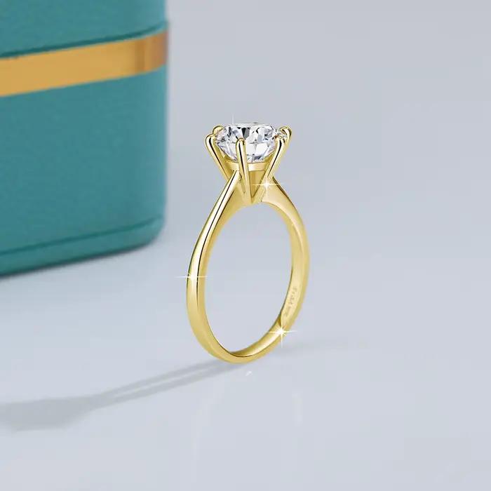 Bagues de fiançailles et de mariage solitaires en or 14 carats