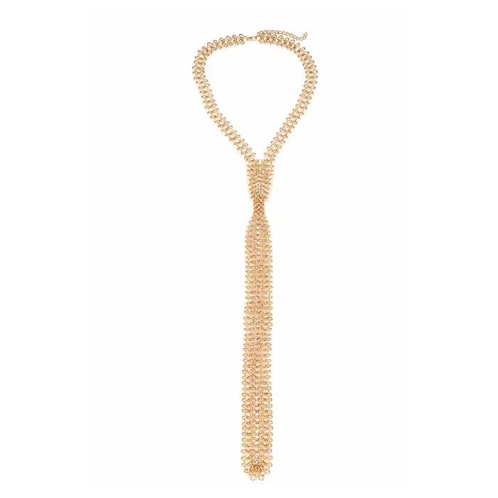 Nouveau ZAA longues chaînes en métal colliers ras du cou pour les femmes 2025 mode vacances fête bij
