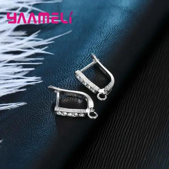 Boucles d'oreilles en argent Sterling 925 faites à la main
