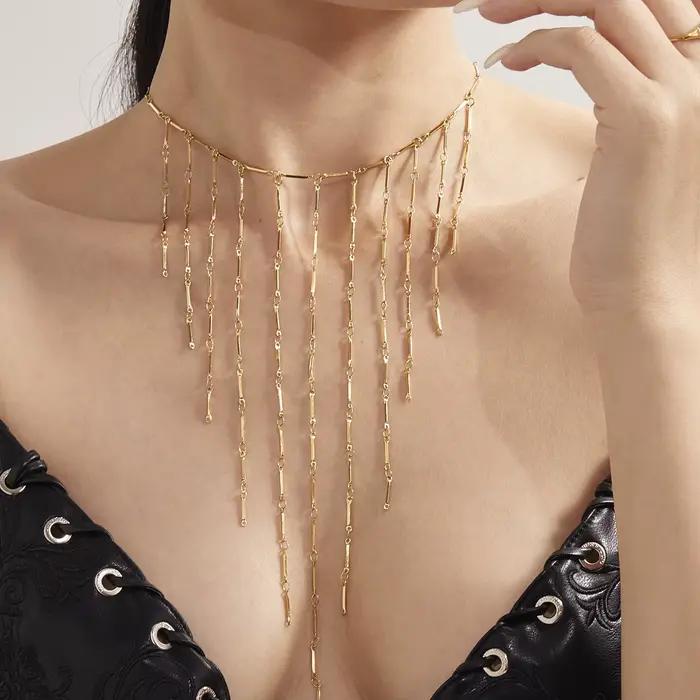 Collier de perles d'eau douce naturelles en argent doré pour femmes