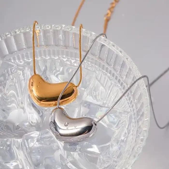Collier pendentif métallique géométrique à une couche pour fille et femme, bijoux modernes, design délicat, accessoires de fête, cadeau
