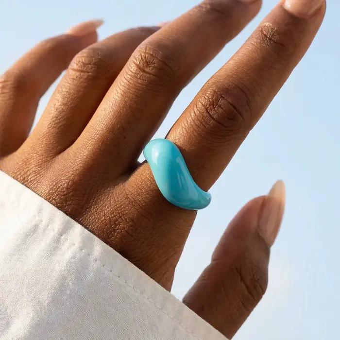 Bague étoilée géométrique irrégulière pour femmes