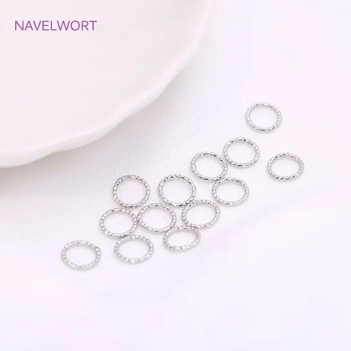 Bague fermée ronde plaquée or 18 carats en métal laiton pour créations de bijoux personnalisées et designs sophistiqués pour occasions spéciales