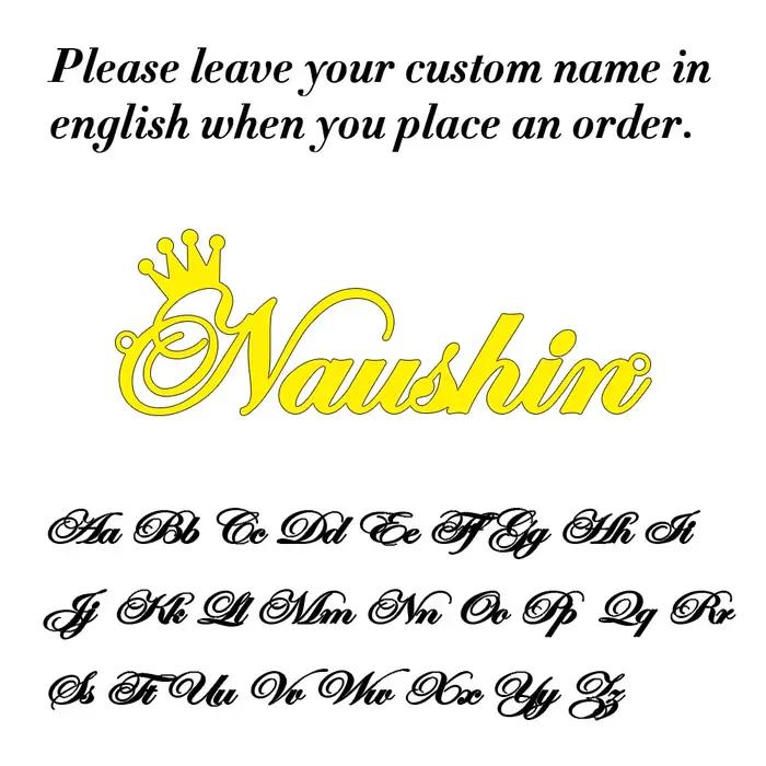 Collier avec nom personnalisé pour femmes, pendentif lettre cursive personnalisée, bijoux en acier i