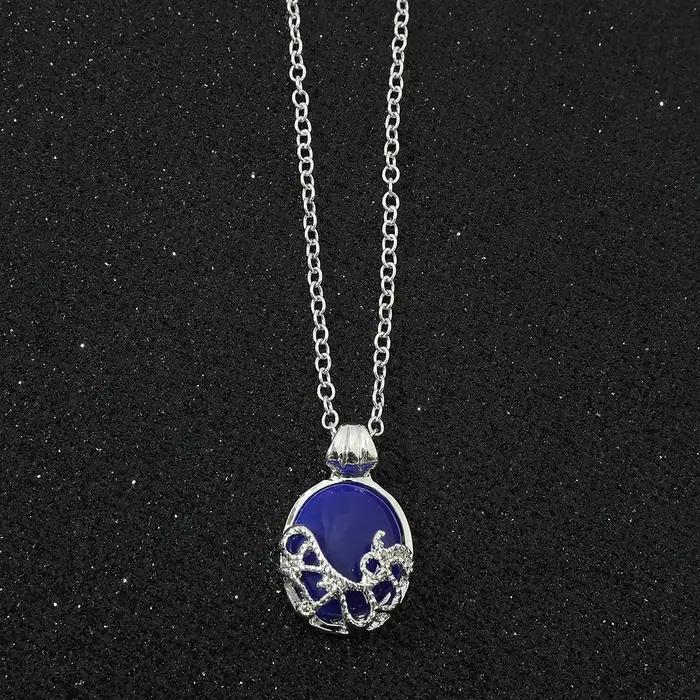 Film populaire Vampire Diaries collier Elena Gilbert Vervain romantique cristal pendentif
