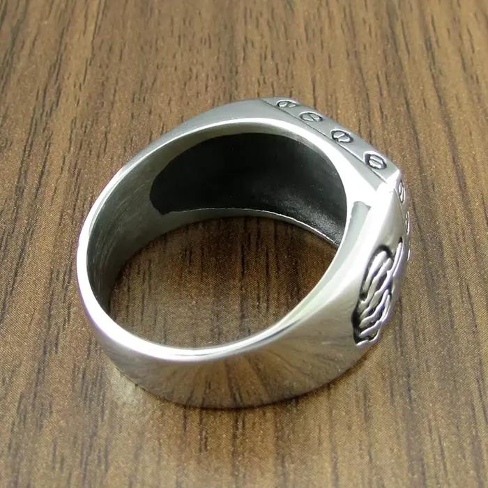Taille punk 7-15 # FTW vis mécanique femme motard exquis en acier inoxydable 316L moto bague centrale