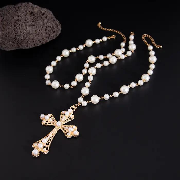 IngeSight.Z-Collier ras du cou en perles pour hommes et femmes