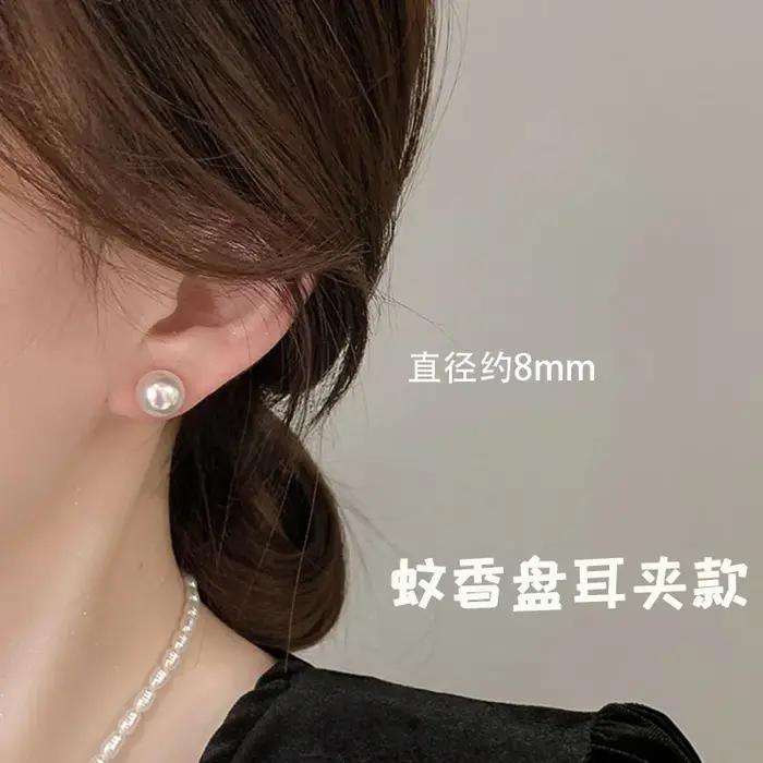 Boucles d'oreilles élégantes aux perles baroques avec nœud papillon sans perçage bijoux de mode de luxe manchette d'oreille pour femmes occasions spéciales