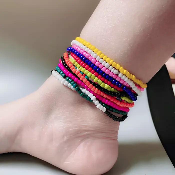 Bracelet de oral ille Blanc et Jaune de Style Bohème