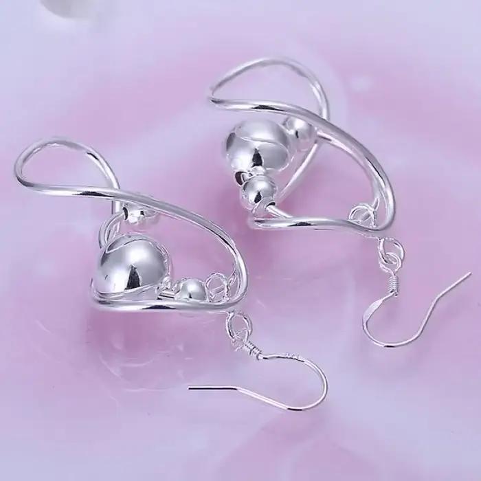 Boucles d'oreilles pendantes en argent sterling 925 pour femmes styles modernes occasions spéciales mariage partie anniversaire